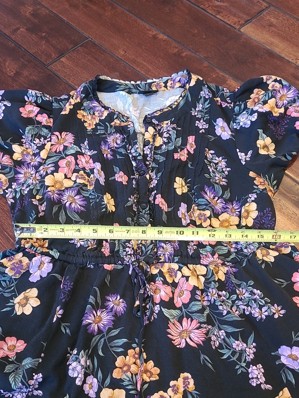 Torrid Black Floral Tie Maxi Dress Size 1 (1X) - Picture 8 of 14